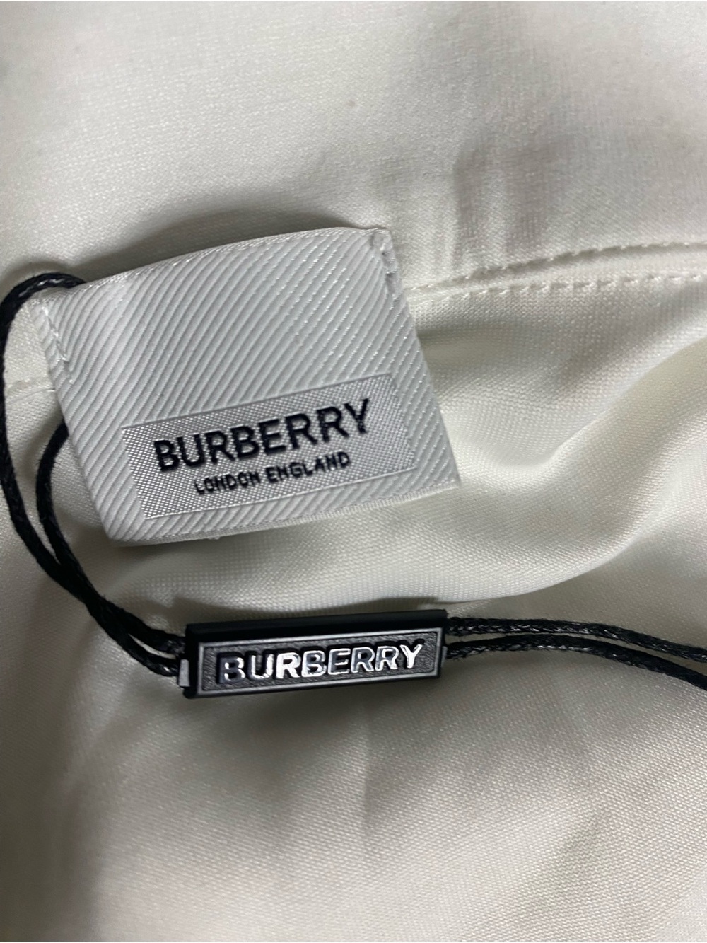 Burberry White Zip-Up Polo Dress Knight Logo - NWT/NWOT - S - Picture 7 of 9